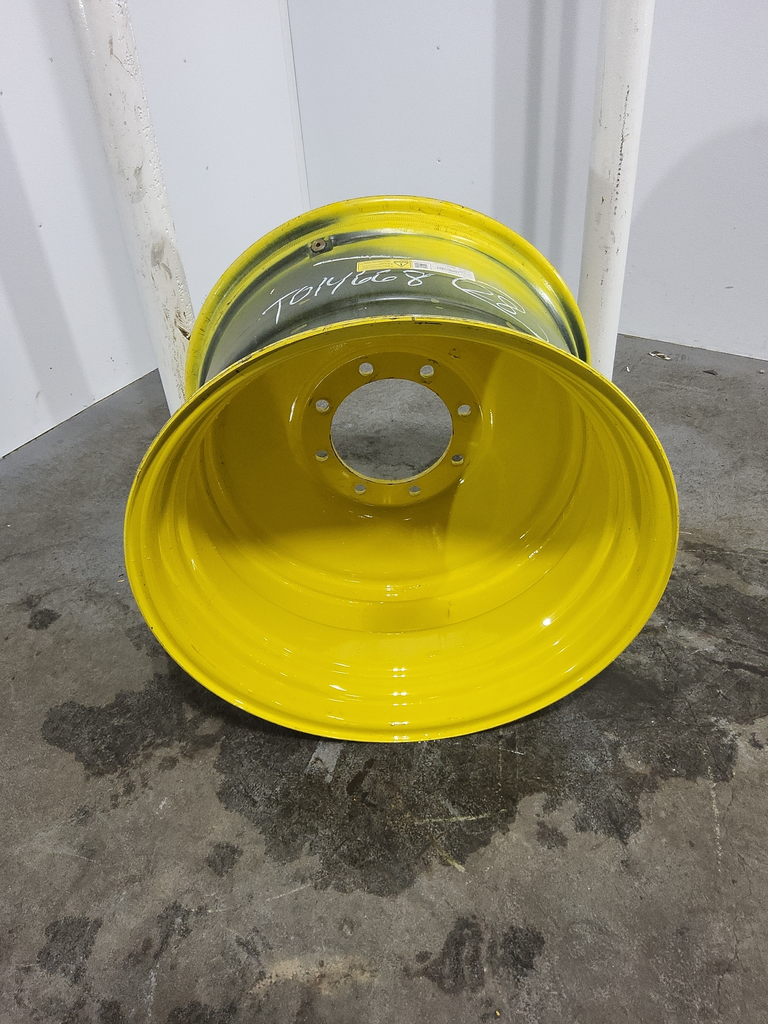 18"W x 28"D, John Deere Yellow 8-Hole Formed Plate