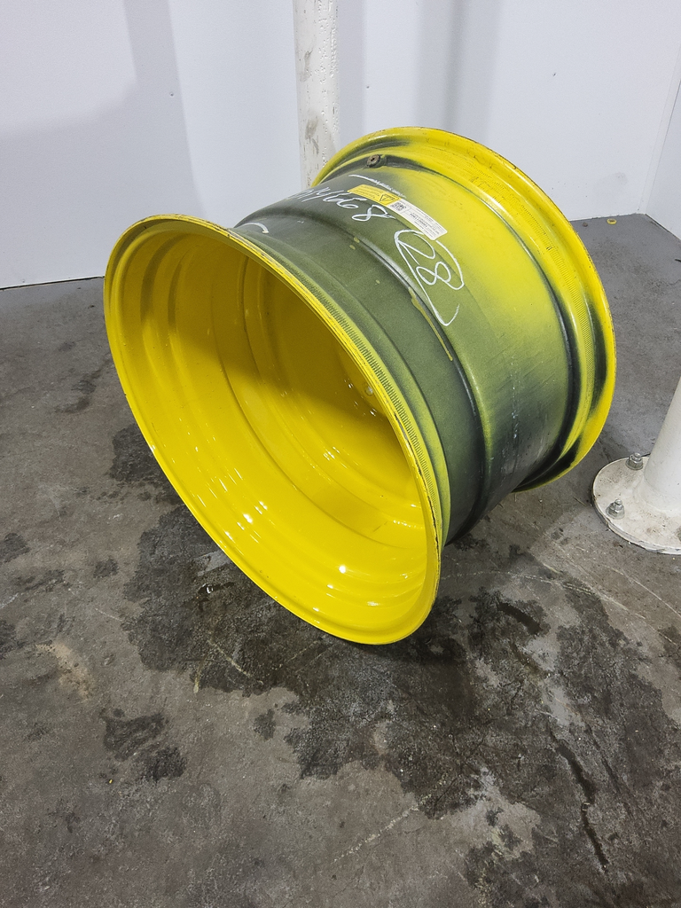 18"W x 28"D, John Deere Yellow 8-Hole Formed Plate