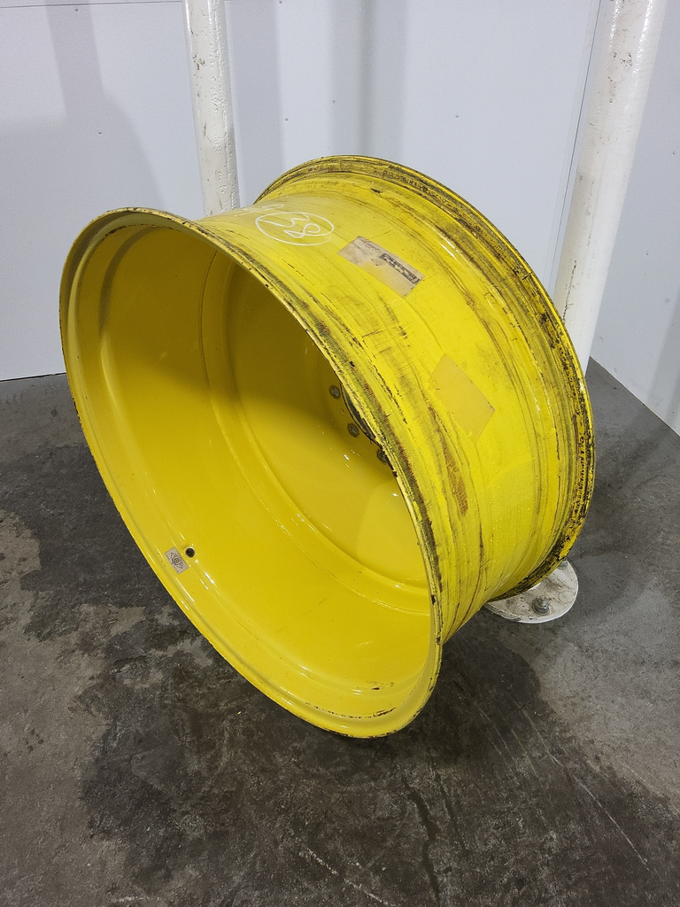 16"W x 38"D, John Deere Yellow 10-Hole Formed Plate