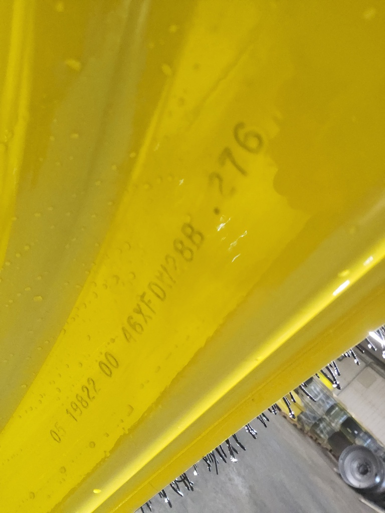 28"W x 46"D, John Deere Yellow 12-Hole Stub Disc