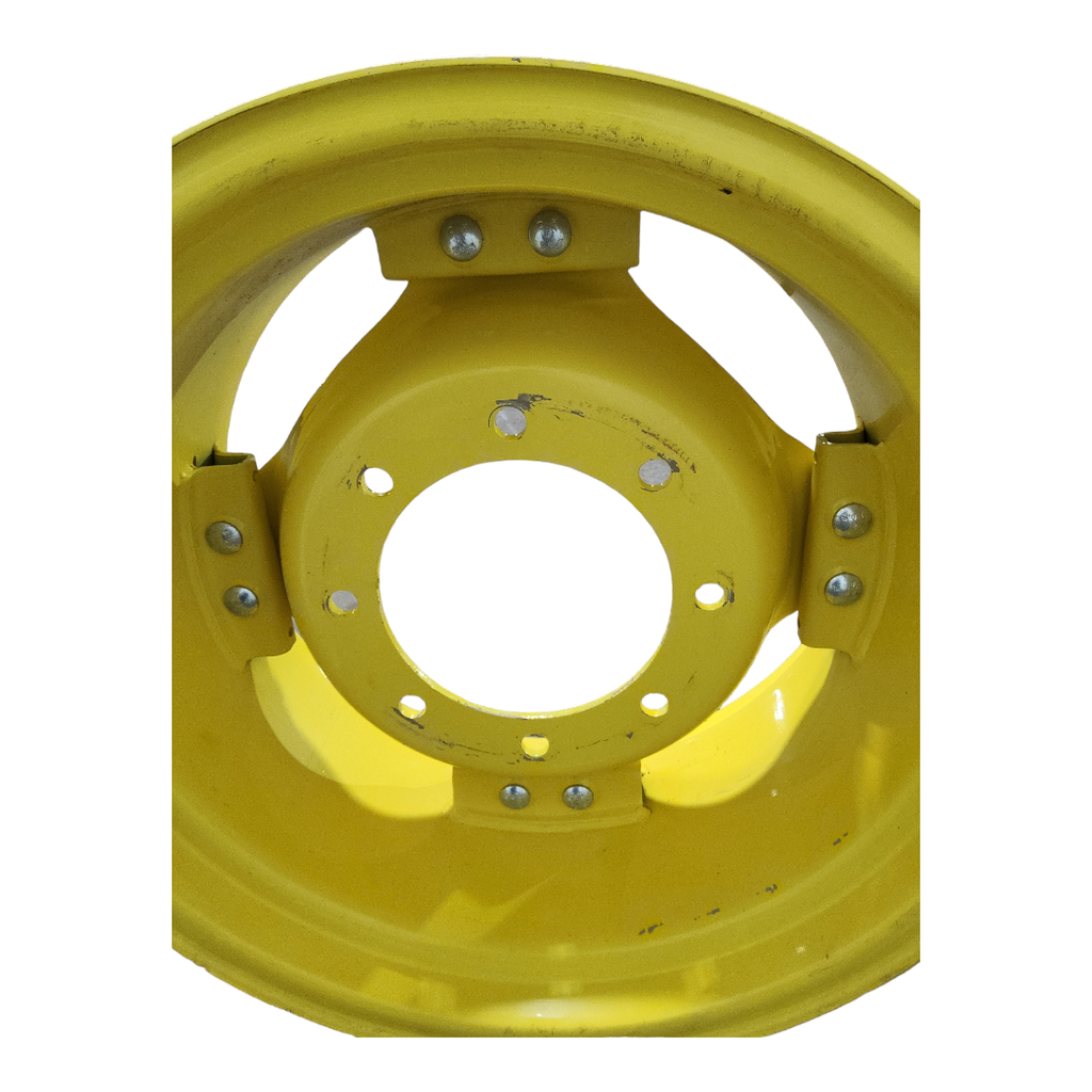 8-Hole Rim with Clamp/U-Clamp (groups of 2 bolts) Center for 24" Rim, John Deere Yellow