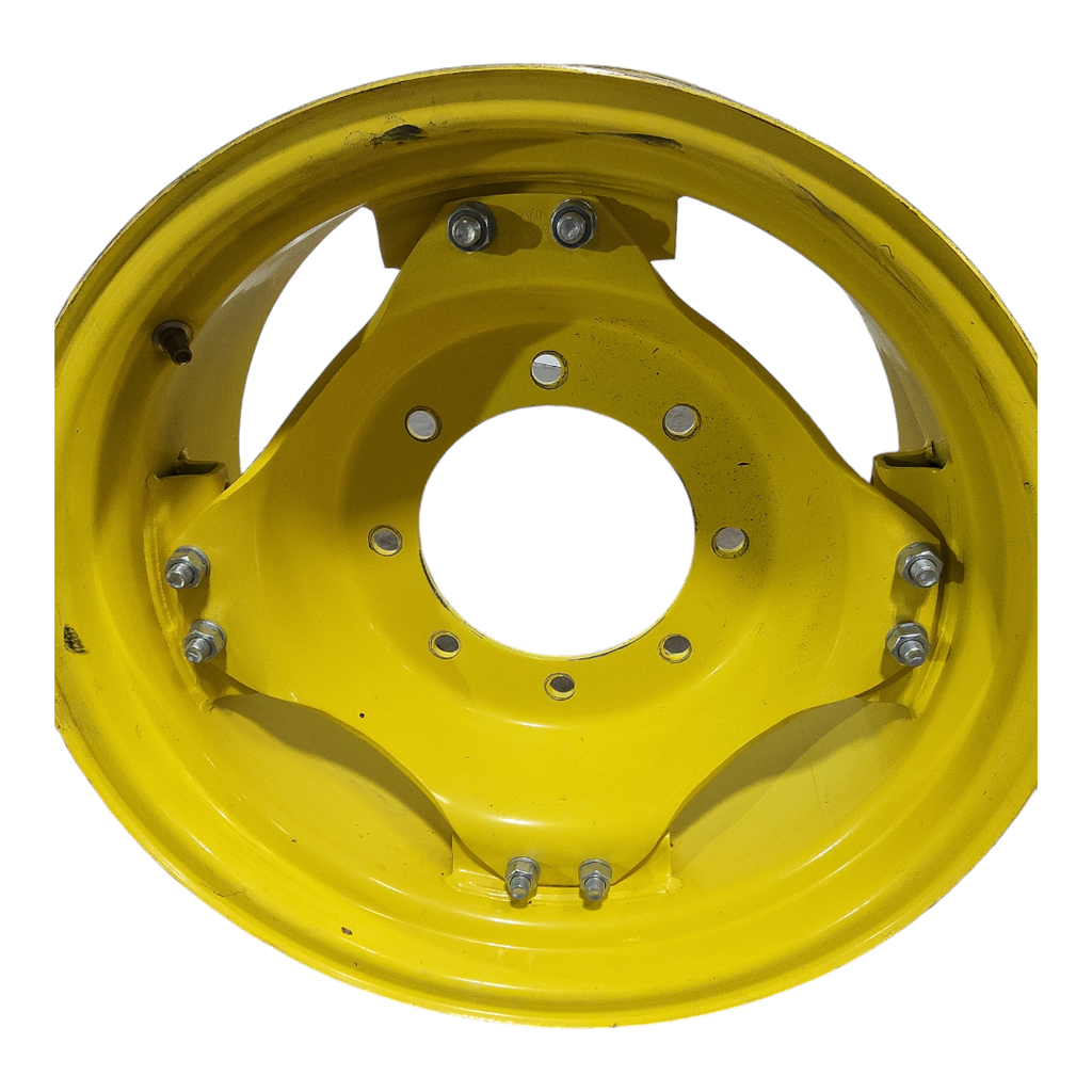 8-Hole Rim with Clamp/U-Clamp (groups of 2 bolts) Center for 24" Rim, John Deere Yellow