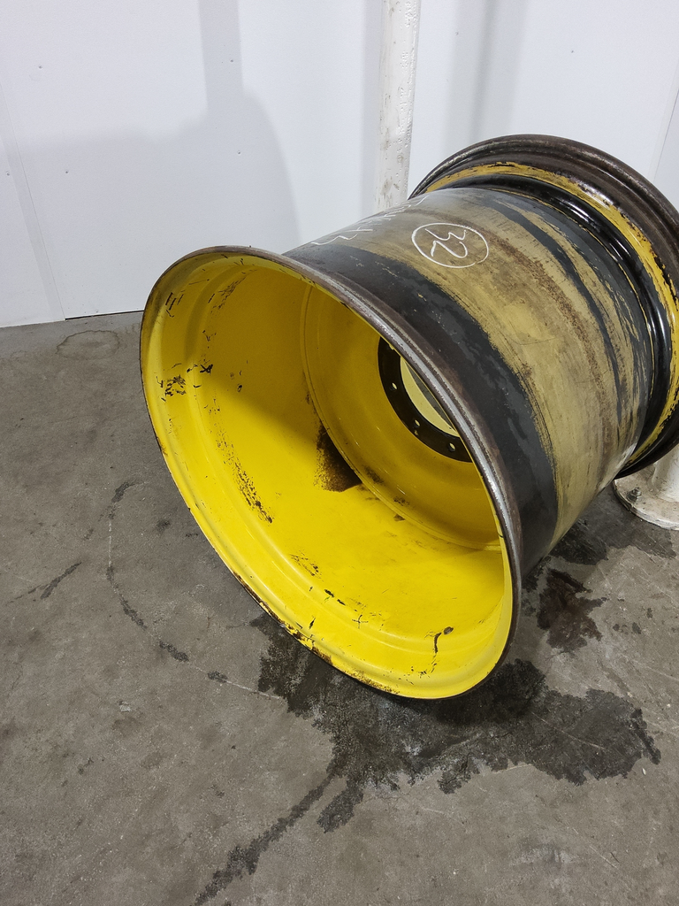 30"W x 32"D, John Deere Yellow 10-Hole Formed Plate