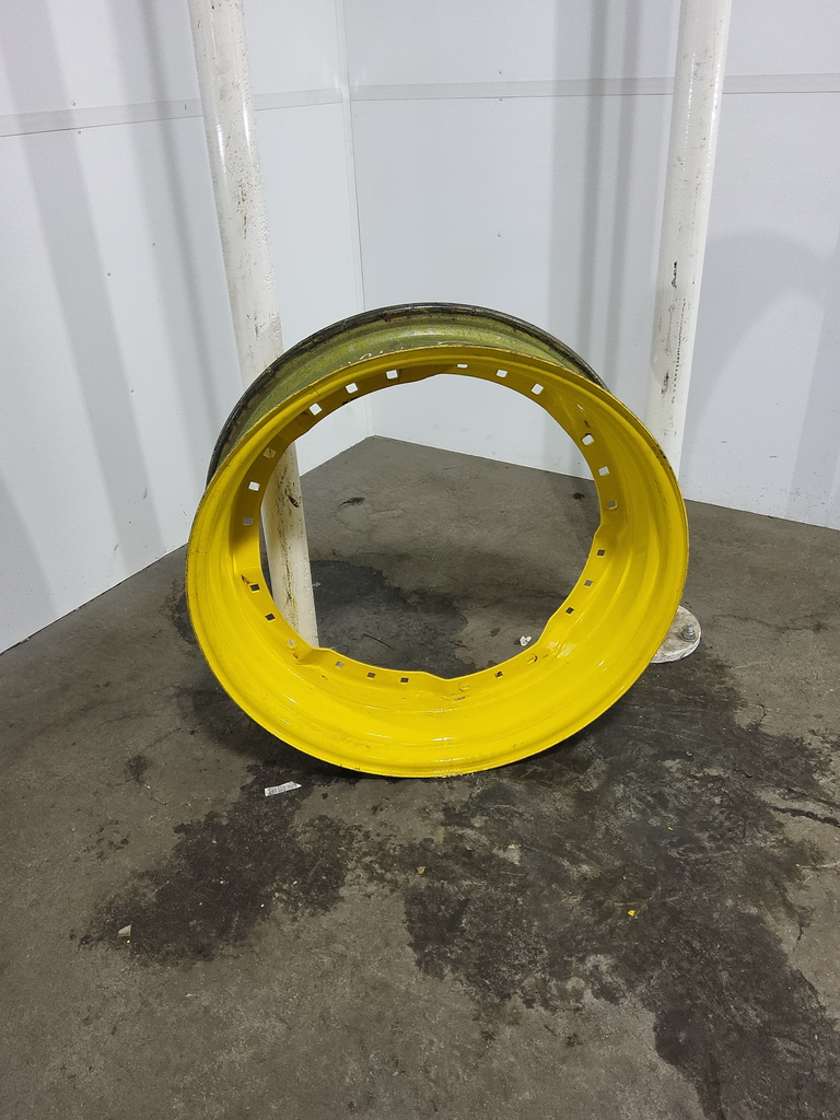 10"W x 34"D, John Deere Yellow 12-Hole Waffle Wheel (Groups of 3 bolts)