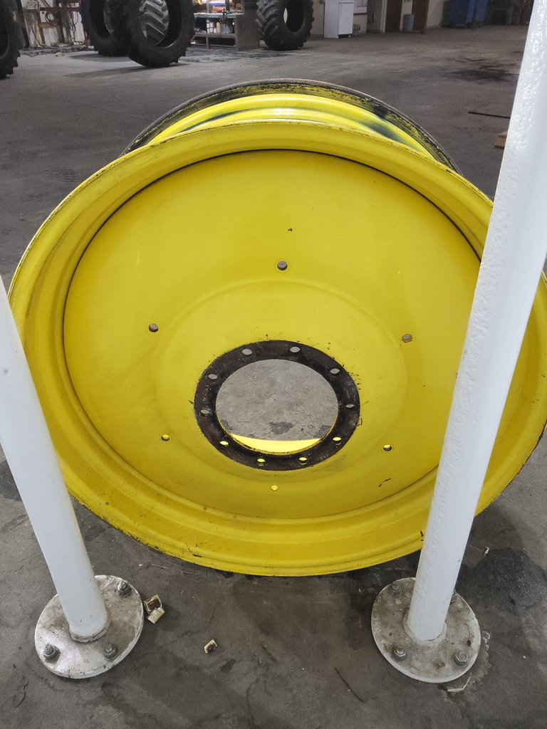 20"W x 46"D, John Deere Yellow 10-Hole Formed Plate