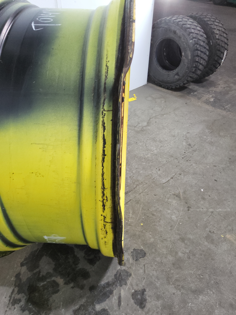 20"W x 46"D, John Deere Yellow 10-Hole Formed Plate