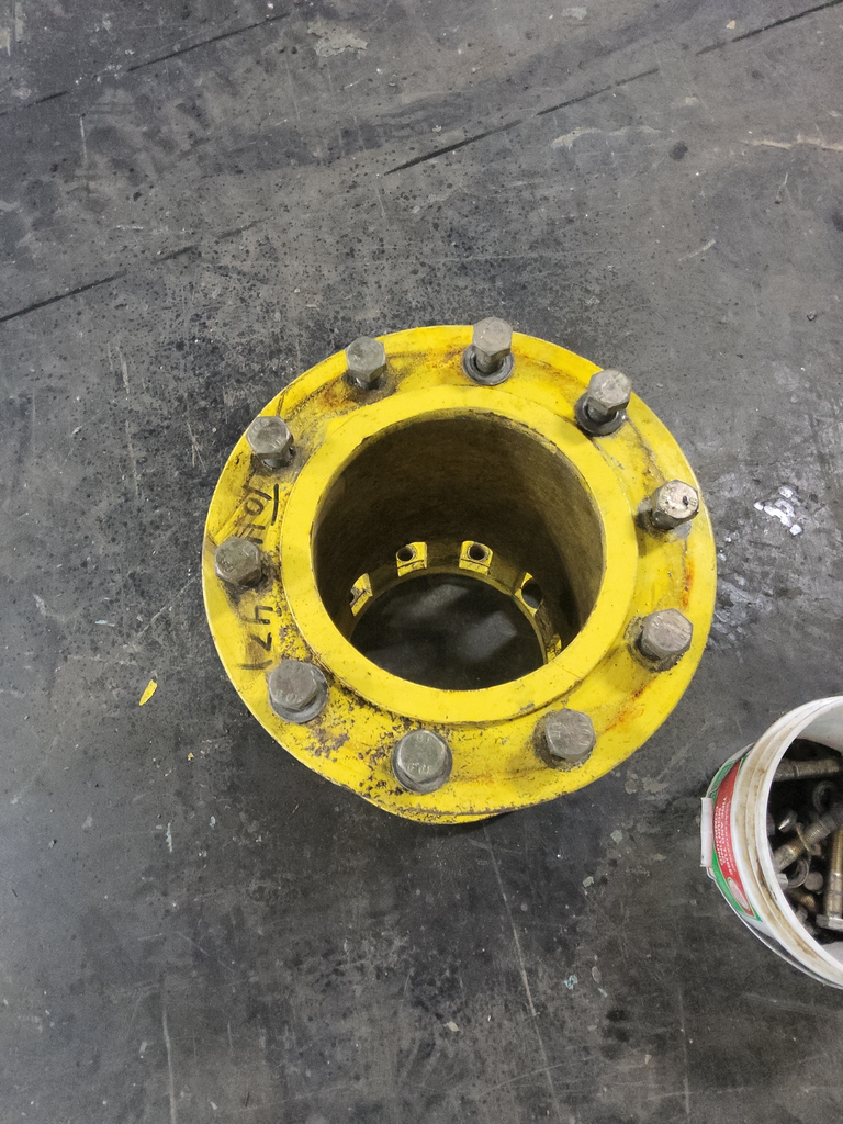 10-Hole 21.5"L Hub Extension/Triple, John Deere Yellow