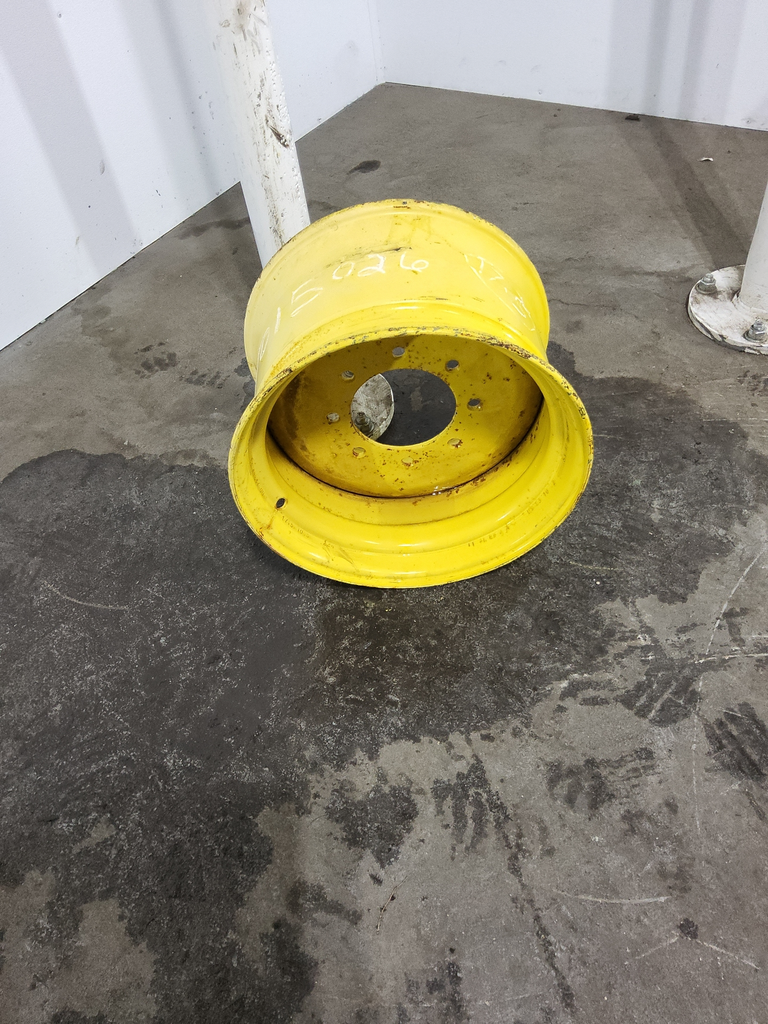 10.5"W x 17.5"D, John Deere Yellow 8-Hole Formed Plate