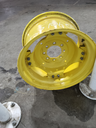 15"W x 24"D, John Deere Yellow 8-Hole Rim with Clamp/U-Clamp (groups of 2 bolts)