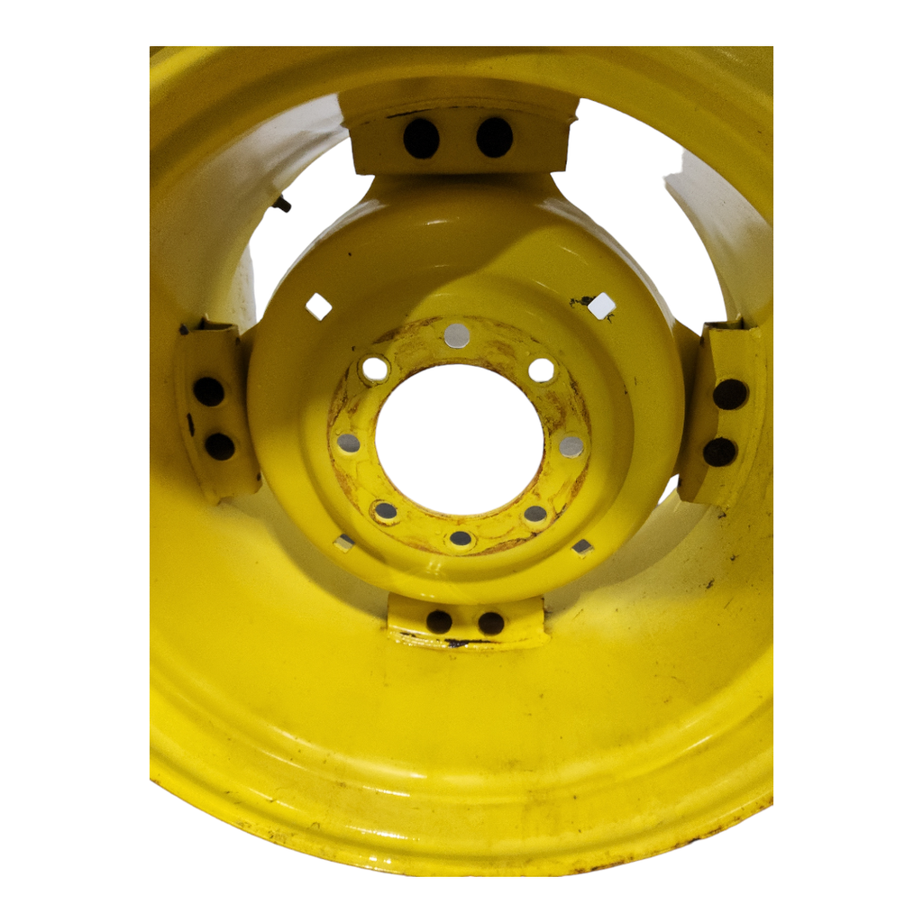 8-Hole Rim with Clamp/U-Clamp (groups of 2 bolts) Center for 24" Rim, John Deere Yellow