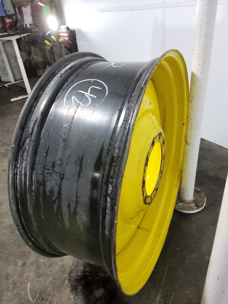 16"W x 42"D, John Deere Yellow 10-Hole Formed Plate