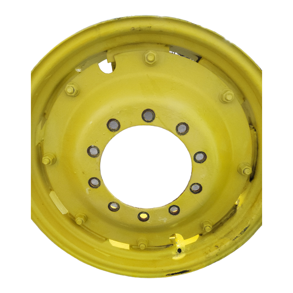 10-Hole Rim with Clamp/Loop Style Center for 30" Rim, John Deere Yellow