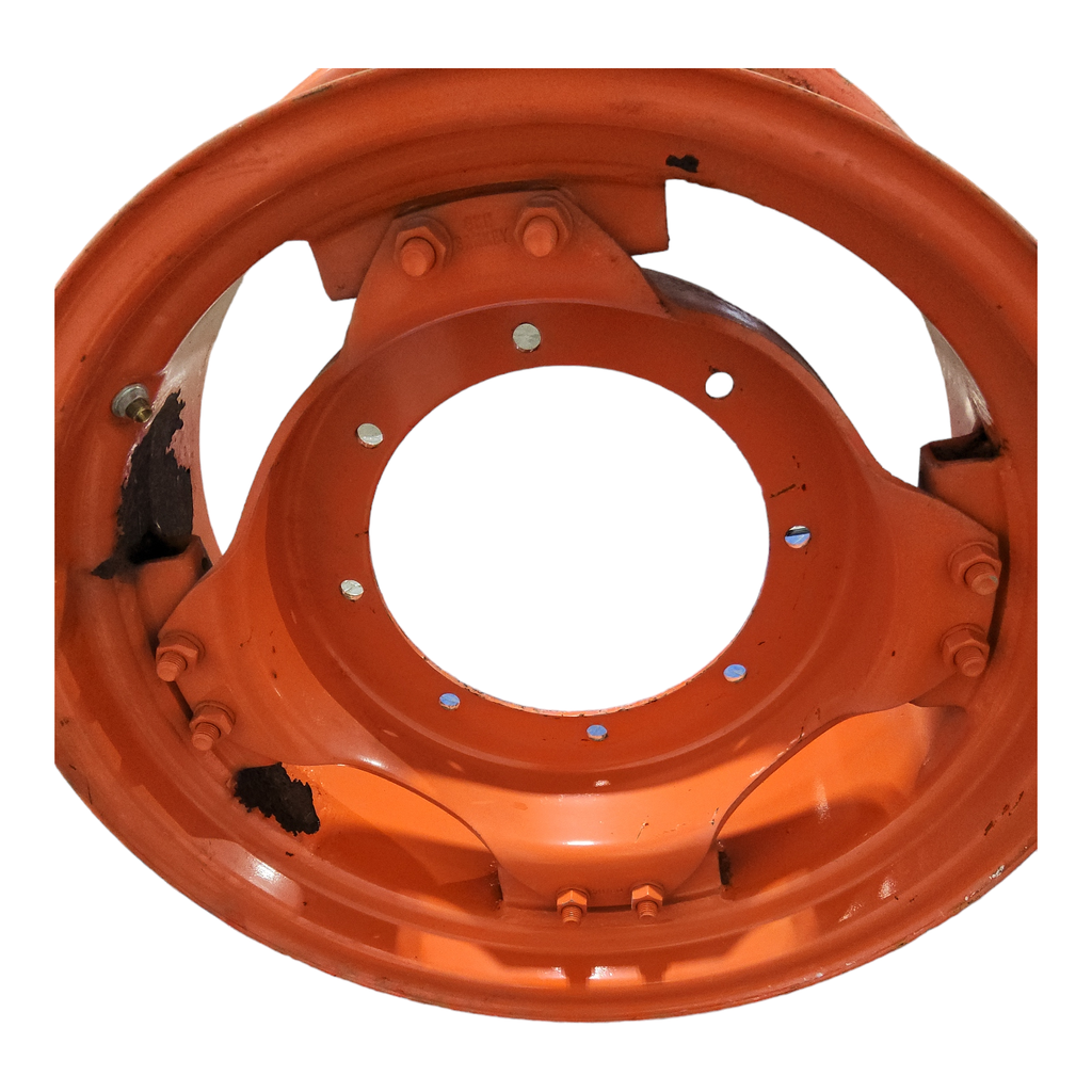 6-Hole Rim with Clamp/U-Clamp (groups of 2 bolts) Center for 24" Rim, Kubota Orange