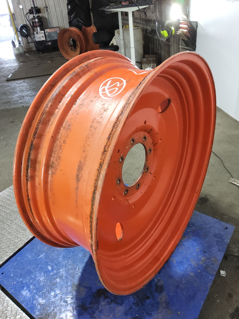 15"W x 38"D, Kubota Orange 8-Hole