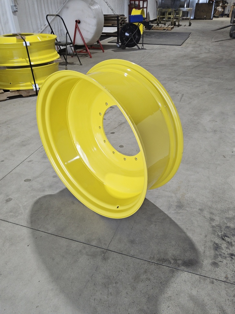 13"W x 34"D, John Deere Yellow 12-Hole Spun Disc