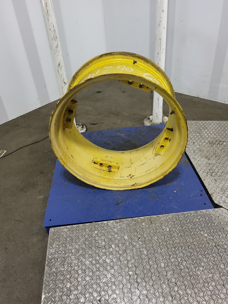 15"W x 28"D, John Deere Yellow 8-Hole Rim with Clamp/U-Clamp (groups of 2 bolts)