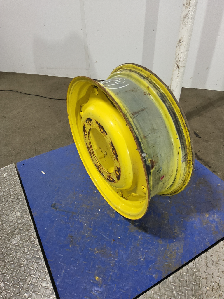 8"W x 24"D, John Deere Yellow 6-Hole Rim with Clamp/U-Clamp