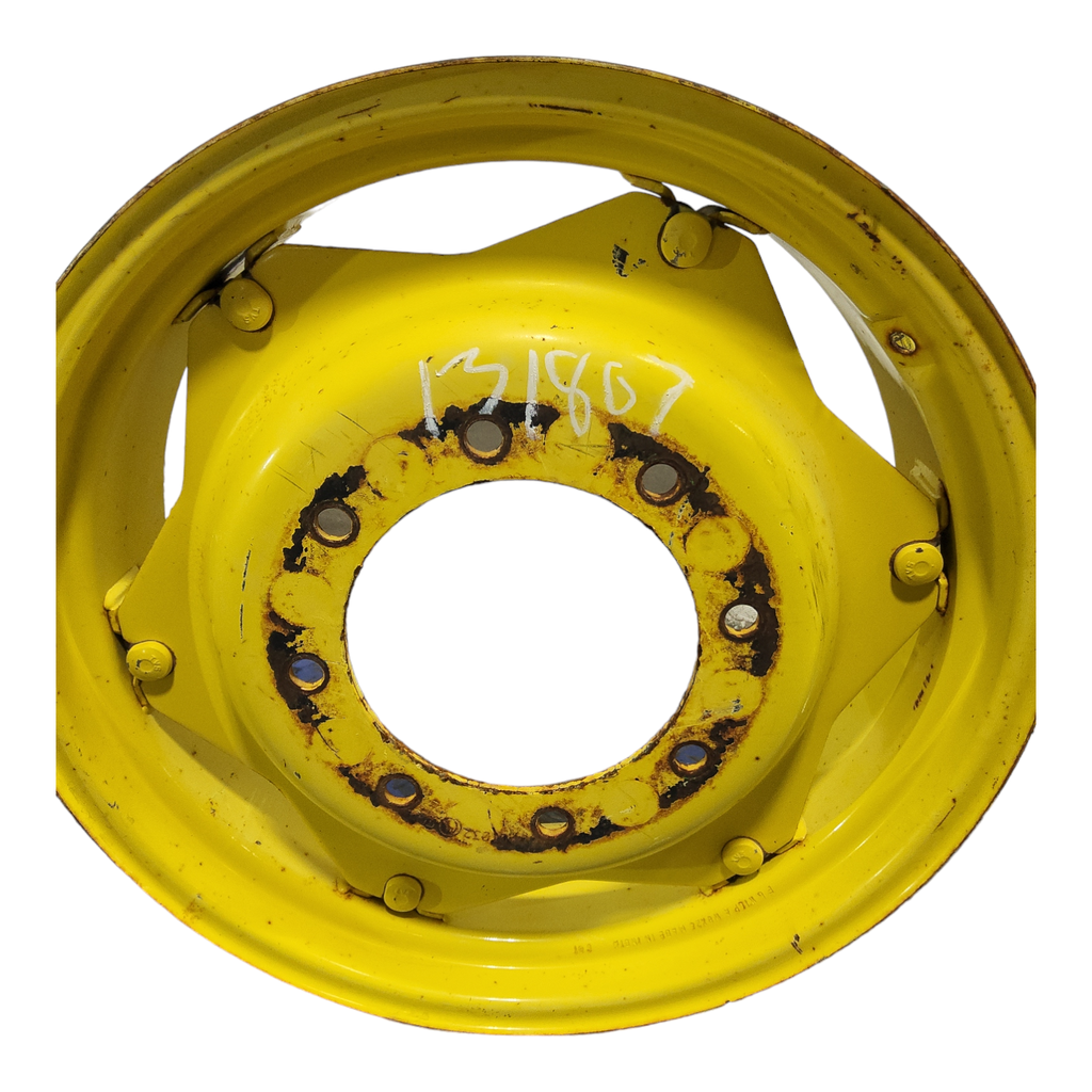 8-Hole Rim with Clamp/Loop Style Center for 24" Rim, John Deere Yellow