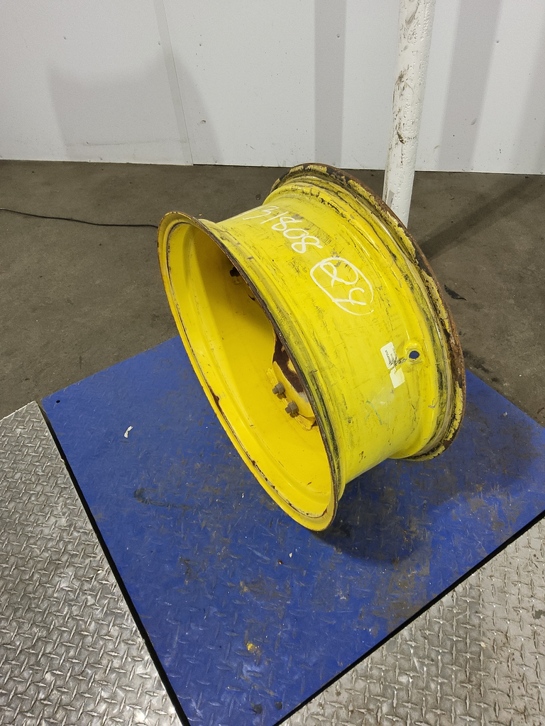 10"W x 24"D, John Deere Yellow 8-Hole Rim with Clamp/U-Clamp (groups of 2 bolts)