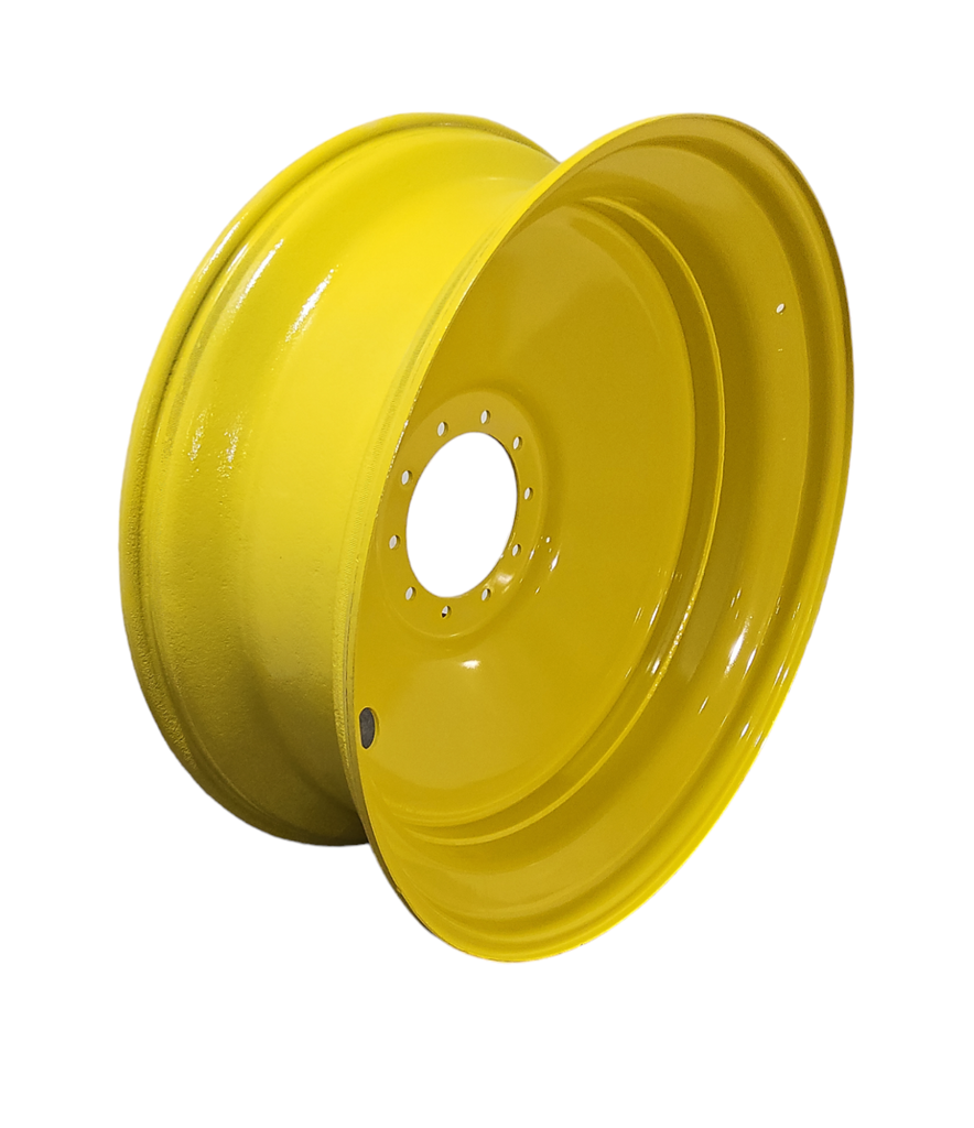 16"W x 46"D, John Deere Yellow 10-Hole Formed Plate