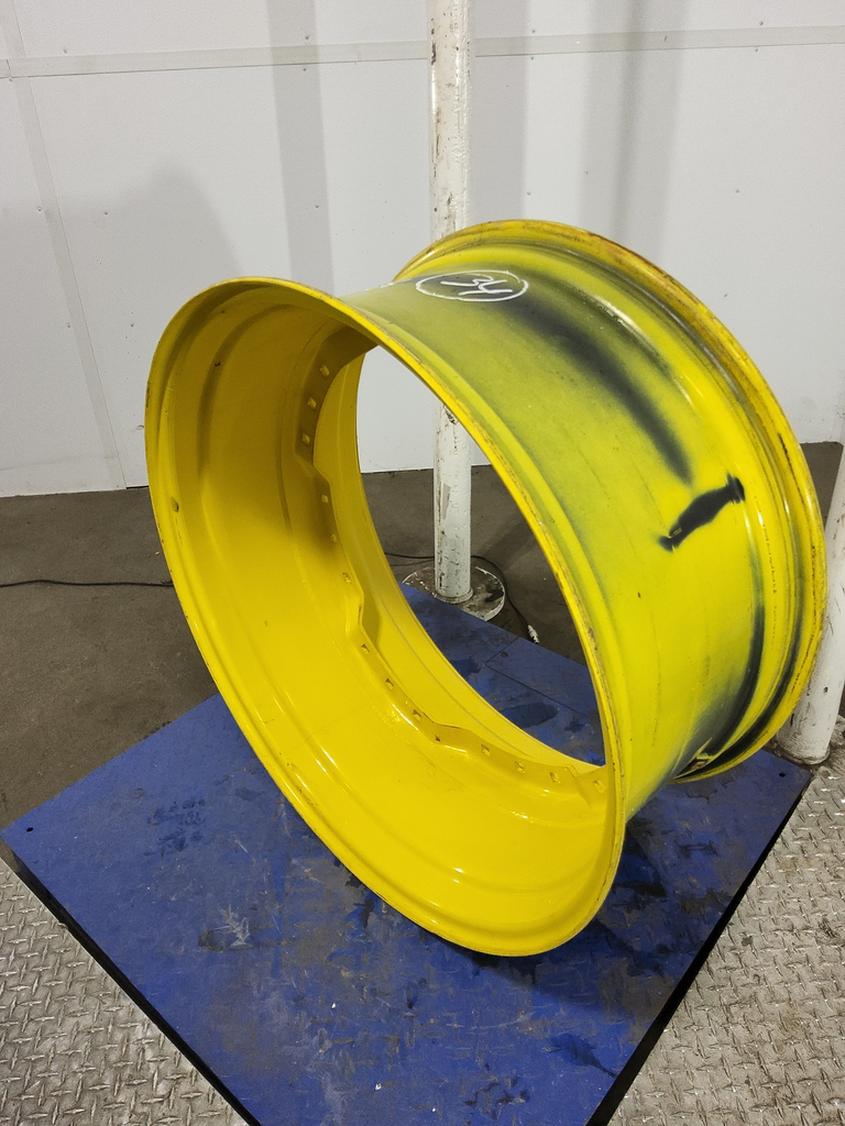 15"W x 34"D, John Deere Yellow 12-Hole Waffle Wheel (Groups of 3 bolts)