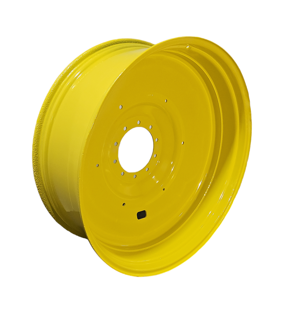 16"W x 46"D, John Deere Yellow 10-Hole Formed Plate