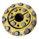 10-Hole Wedg-Lok OE Style, 3.94" (100mm) axle, John Deere Yellow