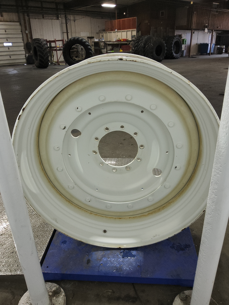 16"W x 46"D, New Holland White 16-Hole Stub Disc