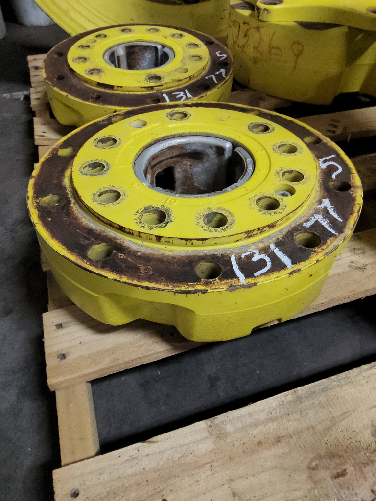 10-Hole Wedg-Lok OE Style, 4.72" (120.02mm) axle, John Deere Yellow