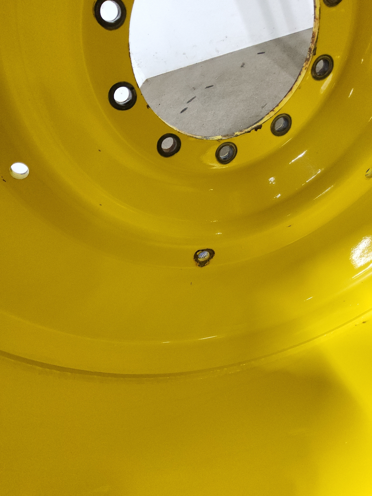 23"W x 42"D, John Deere Yellow 10-Hole Formed Plate