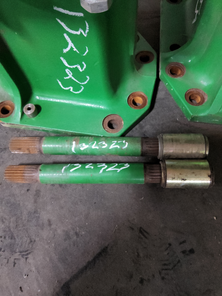 15.75"L Combine Frame Extension for John Deere Combine 9000 Series[Single Reduction same as Ring and Pinion] ("A" 18/18 Spline Equal Length Shafts), John Deere Green