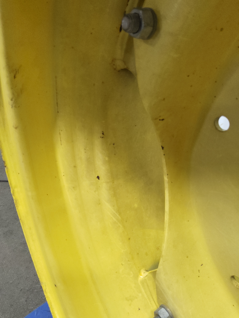 15"W x 30"D, John Deere Yellow 8-Hole Rim with Clamp/Loop Style (groups of 2 bolts)