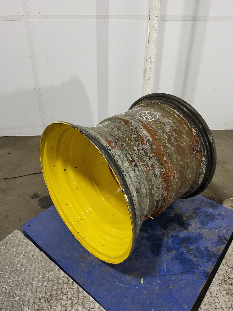 25"W x 26"D, John Deere Yellow 8-Hole Formed Plate