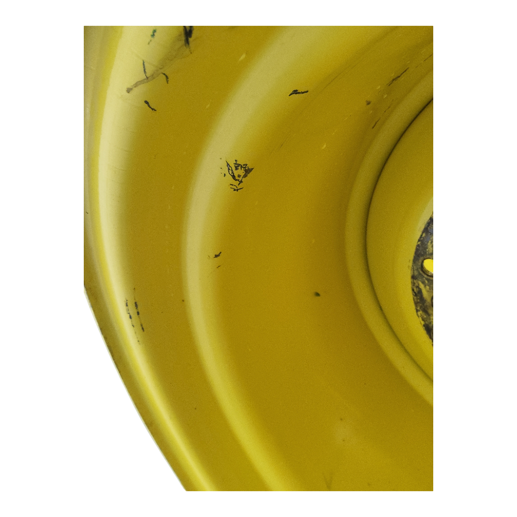 25"W x 26"D, John Deere Yellow 10-Hole Formed Plate