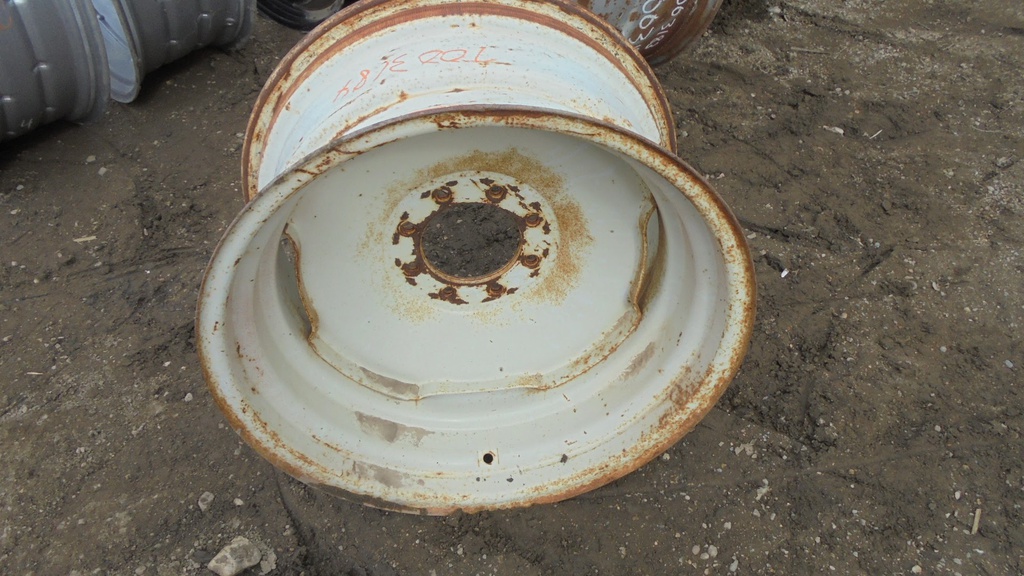 14"W x 26"D, New Holland White 8-Hole Formed Plate