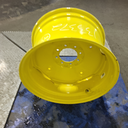 15"W x 24"D, John Deere Yellow 8-Hole Stamped Plate