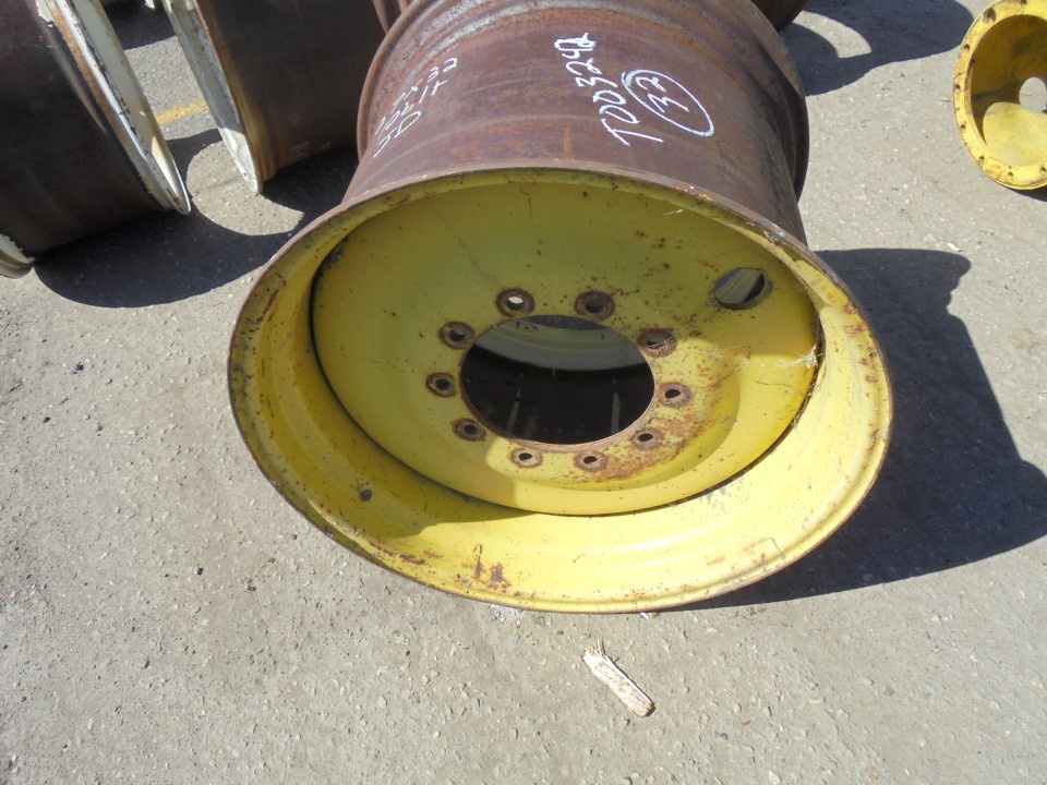 27"W x 32"D, John Deere Yellow 10-Hole Formed Plate