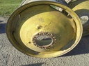 15"W x 34"D, John Deere Yellow 9-Hole Stamped Plate