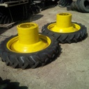 10"W x 42"D, John Deere Yellow 12-Hole FWA Direct Bolt Dual