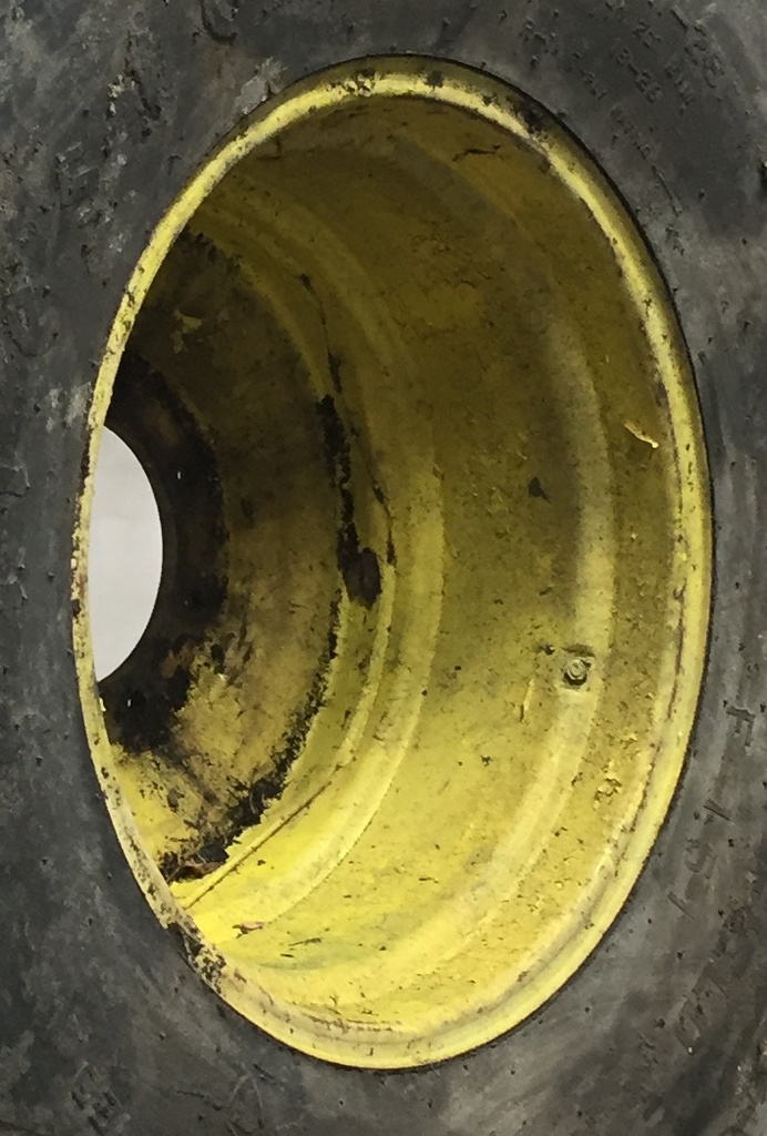 20"W x 26"D, John Deere Yellow 8-Hole Formed Plate