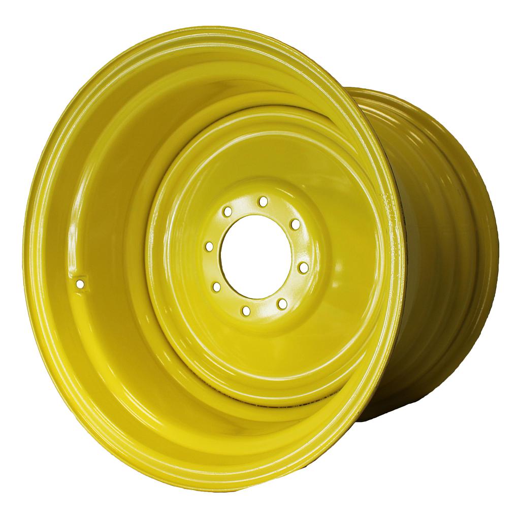 20"W x 26"D, John Deere Yellow 8-Hole Formed Plate