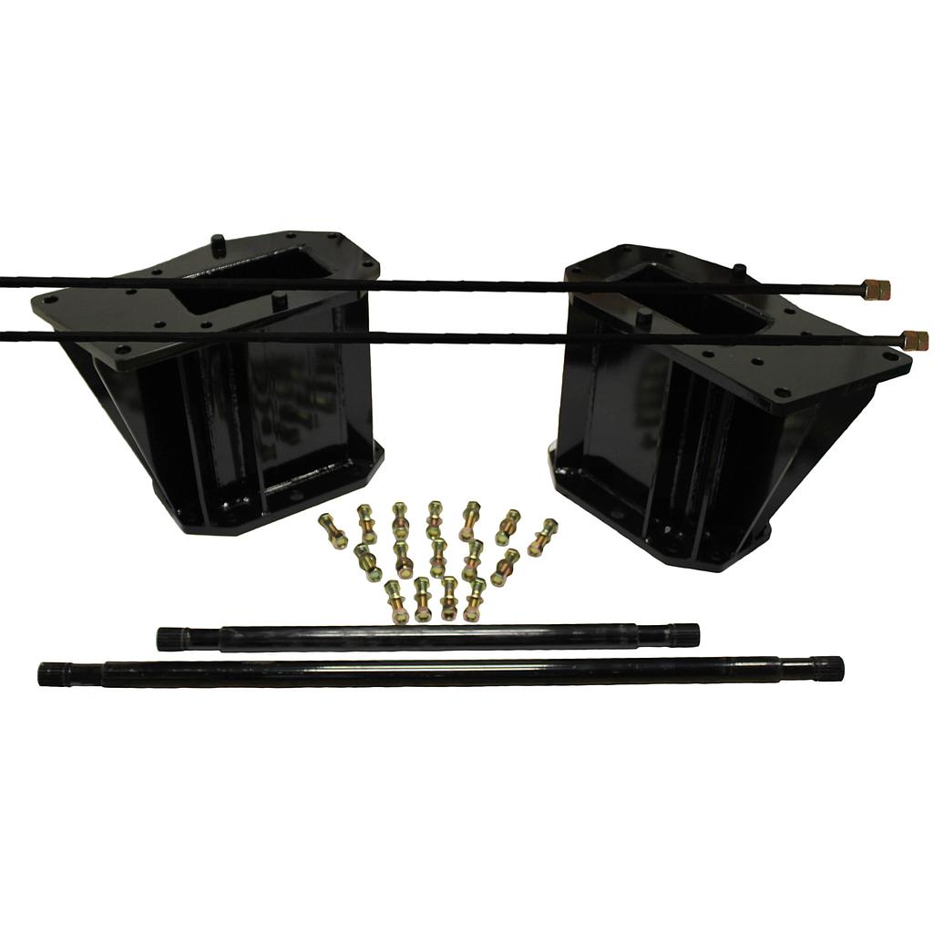 18.5"L Combine Frame Extension, w/Shafts, Hdw & Truss Rod, Case-IH Combine 8010*/7230*/7240*/8120/8230/8240/9120/9230/9240/New Holland ("G" Planetary 22/22 spline drive shafts), Black