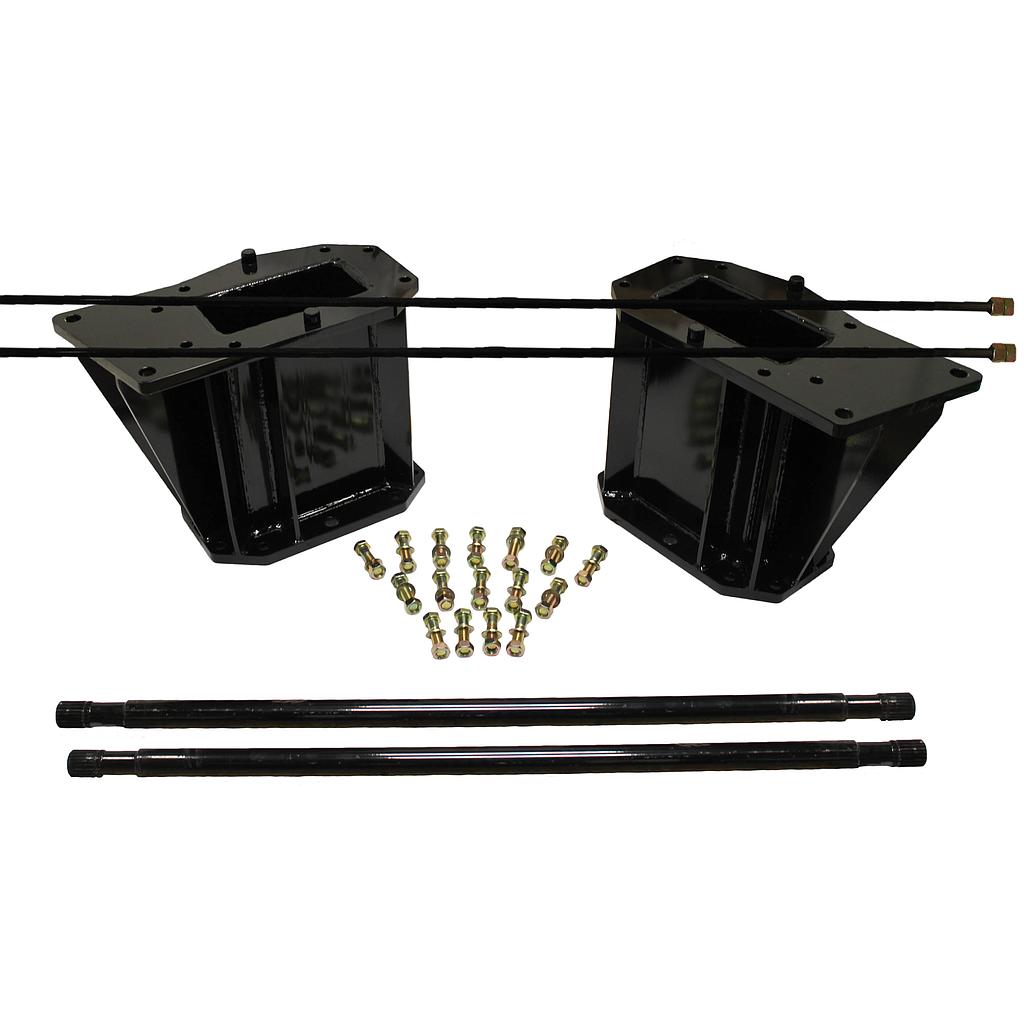 21.5"L Combine Frame Extension, w/Shafts, Hdw & Truss Rod, Case-IH Combine 7010*/7120* Series/New Holland ("E" Std 22/22 spline drive shafts), Black