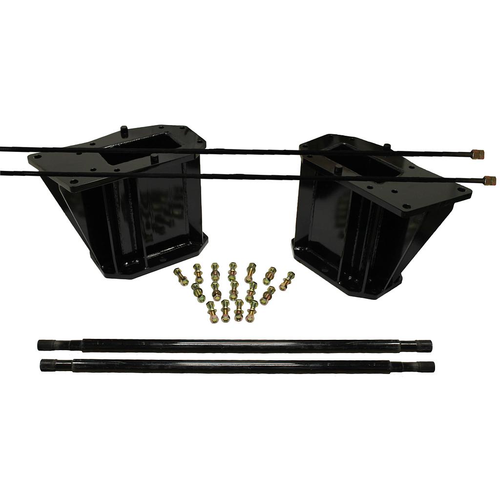 21.5"L Combine Frame Extension, w/Shafts, Hdw & Truss Rod, Case-IH Combine 7010*/7120* Series/New Holland ("D" Std 23/22 spline drive shafts), Black