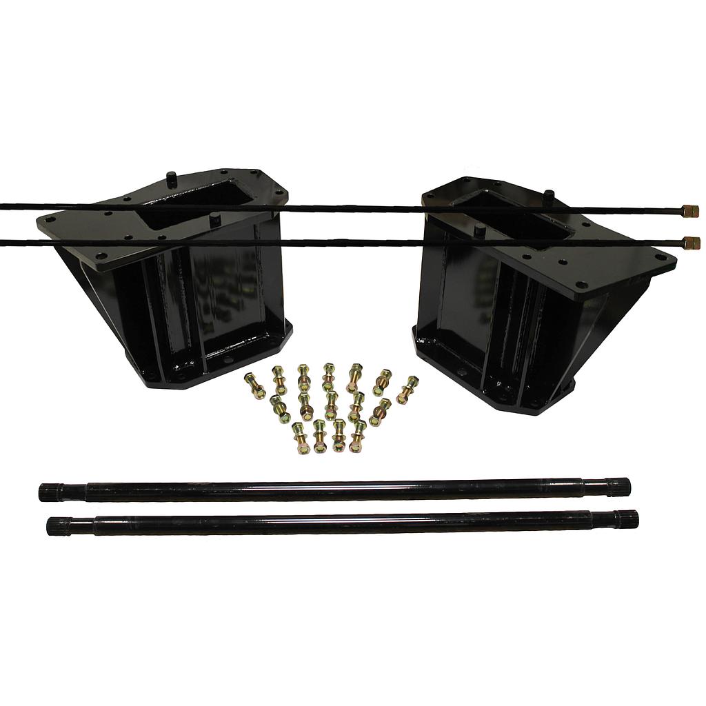 18.5"L Combine Frame Extension, w/Shafts, Hdw & Truss Rod, Case-IH Combine 7250/8250/9250 Series/New Holland ("H" Planetary 22/22 spline drive shafts), Black