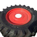 12"W x 30"D, Kubota Orange 8-Hole Formed Plate