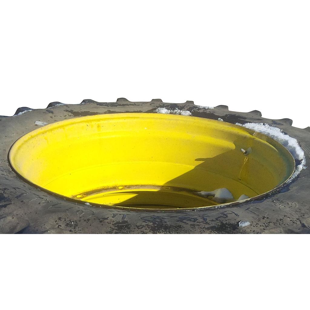 15"W x 38"D, John Deere Yellow 12-Hole Stub Disc