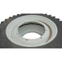 12"W x 46"D, New Holland White 8-Hole Stub Disc