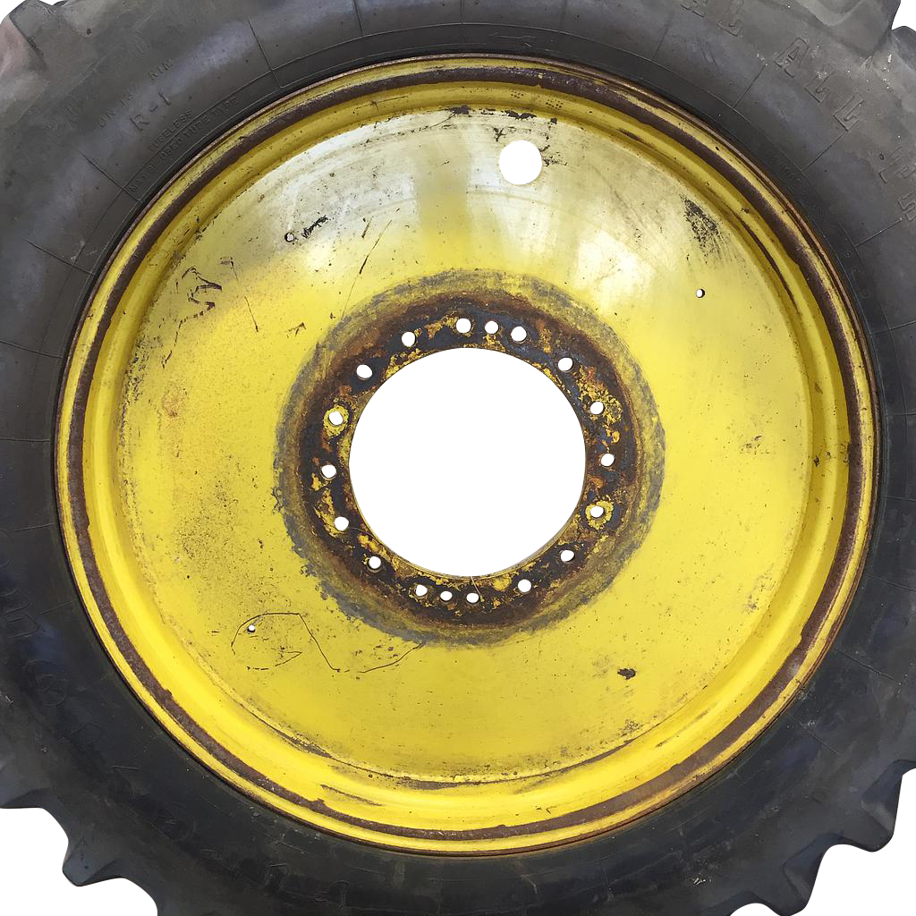 13"W x 46"D, John Deere Yellow 16-Hole Flat Plate