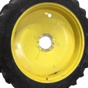 12"W x 54"D, John Deere Yellow 10-Hole Formed Plate